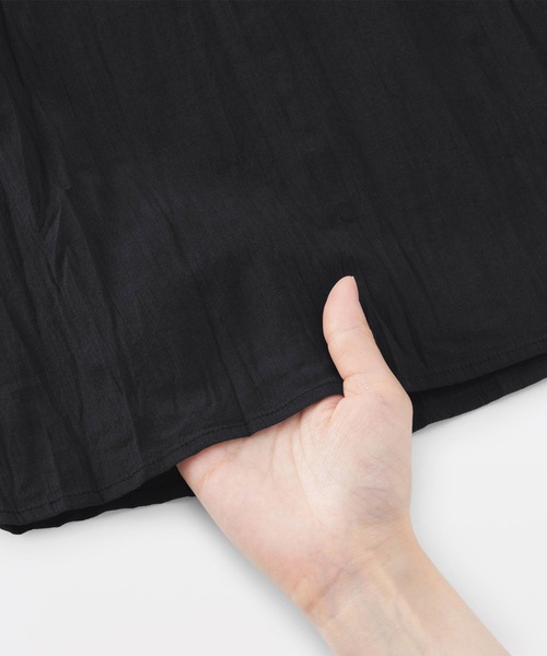 無印良品(ムジルシリョウヒン)の「婦人 不揃い楊柳 イージースカートパンツ(その他パンツ・レディース・ブラック/オフホワイト/ブルー/ダークネイビー・S-M/L-XL)」の18枚目の写真