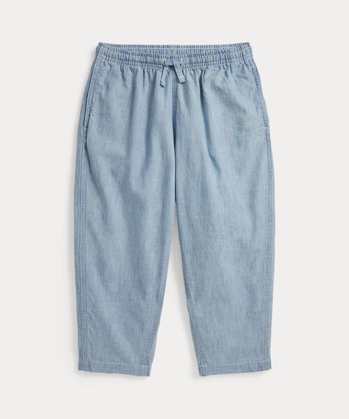 POLO RALPH LAUREN CHILDRENSWEAR(ポロ ラルフ ローレン チルドレンズウェア)の「ビッグ フィット コットン シャンブレー パンツ(その他パンツ・キッズ・ブルー系5・4/6/3/7)」の1枚目の写真