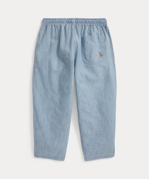 POLO RALPH LAUREN CHILDRENSWEAR(ポロ ラルフ ローレン チルドレンズウェア)の「ビッグ フィット コットン シャンブレー パンツ(その他パンツ・キッズ・ブルー系5・4/6/3/7)」の2枚目の写真