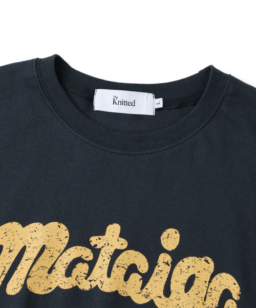 KNITTED(ニッティド)の「Mataiga クロップTシャツ ネイビー(Tシャツ/カットソー・メンズ・その他・MEDIUM/LARGE/X-LARGE)」の4枚目の写真