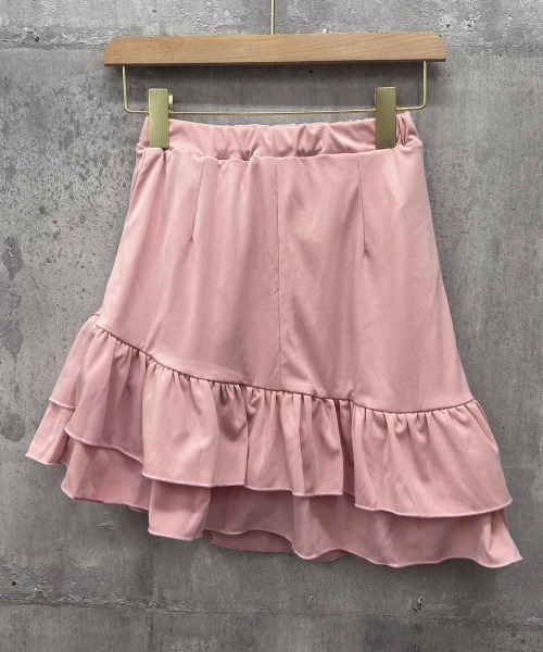 Miniministore（ミニミニストア）の「インナーパンツ付きフリルスカートミニスカ（スカート・レディース・ピンク/ブラック/ホワイト・FREE）」の4枚目の写真