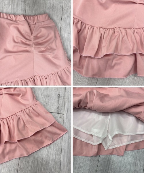 Miniministore（ミニミニストア）の「インナーパンツ付きフリルスカートミニスカ（スカート・レディース・ピンク/ブラック/ホワイト・FREE）」の6枚目の写真
