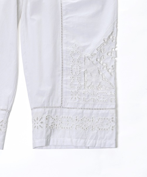 Narcissus（ナルシス）の「【Narcissus】カットワーク刺繍パンツ ウエストゴム レース（その他パンツ・レディース・ホワイト/ブラック・FREE）」の14枚目の写真