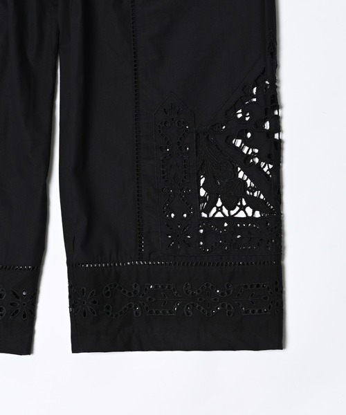 Narcissus（ナルシス）の「【Narcissus】カットワーク刺繍パンツ ウエストゴム レース（その他パンツ・レディース・ホワイト/ブラック・FREE）」の17枚目の写真