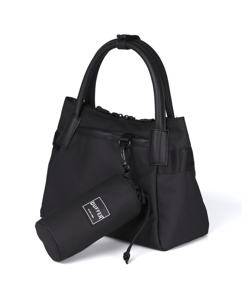 The DUFFER of ST.GEORGE(ザダファーオブセントジョージ)の「〔BLACK LABEL〕GYM BAG MINI:ミニジムバッグ ミニトート(トートバッグ・メンズ・ブラック・F)」の7枚目の写真