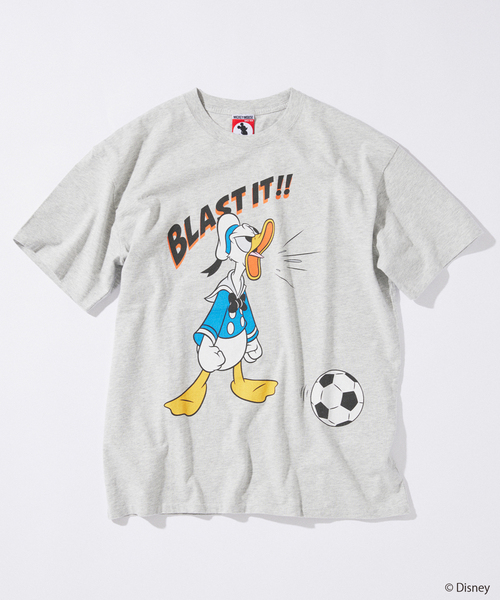 JOURNAL STANDARD(ジャーナルスタンダード)の「MICKEY MOUSE / ミッキー マウス 別注 サッカー プリント Tシャツ(Tシャツ/カットソー・メンズ・ホワイト系その他/チャコールグレー/ブラック/ライトグリーン/ブルー/ブルー系その他/ブラック系その他/ホワイト・MEDIUM/SMALL/LARGE)」の5枚目の写真