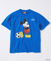 MICKEY MOUSE / ミッキー マウス 別注 サッカー プリント Tシャツ