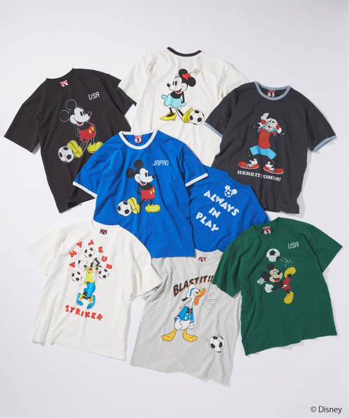JOURNAL STANDARD(ジャーナルスタンダード)の「MICKEY MOUSE / ミッキー マウス 別注 サッカー プリント Tシャツ(Tシャツ/カットソー・メンズ・ホワイト系その他/チャコールグレー/ブラック/ライトグリーン/ブルー/ブルー系その他/ブラック系その他/ホワイト・MEDIUM/SMALL/LARGE)」の17枚目の写真