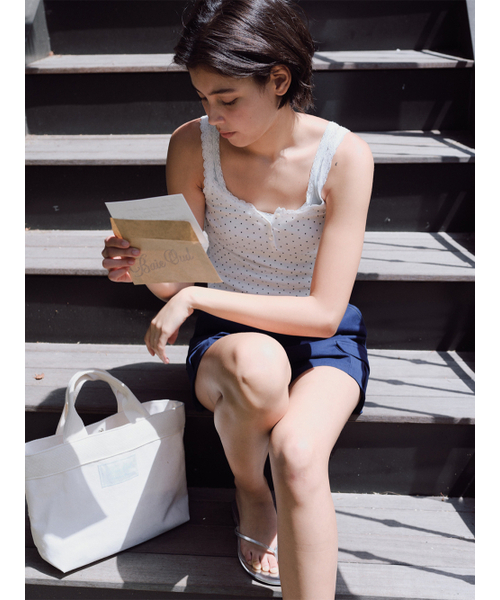 BAIE OUD(ベイウード)の「Lace dot sleeveless_dot white(Tシャツ/カットソー・レディース・その他・FREE)」の2枚目の写真