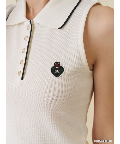 SNIDEL（スナイデル）の「【PINGU(TM)】ワンポイントアメスリカットプルオーバー（Tシャツ/カットソー・レディース・レッド/ネイビー/ホワイト/マルチ・F）」の10枚目の写真