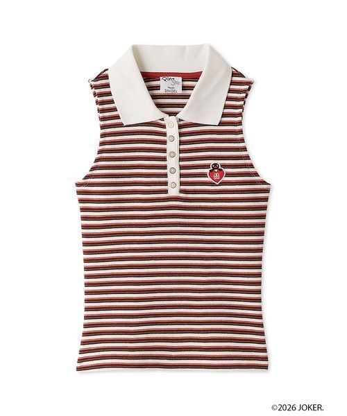 SNIDEL（スナイデル）の「【PINGU(TM)】ワンポイントアメスリカットプルオーバー（Tシャツ/カットソー・レディース・レッド/ネイビー/ホワイト/マルチ・F）」の5枚目の写真