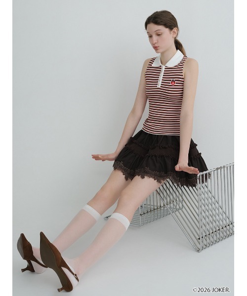 SNIDEL（スナイデル）の「【PINGU(TM)】ワンポイントアメスリカットプルオーバー（Tシャツ/カットソー・レディース・レッド/ネイビー/ホワイト/マルチ・F）」の16枚目の写真
