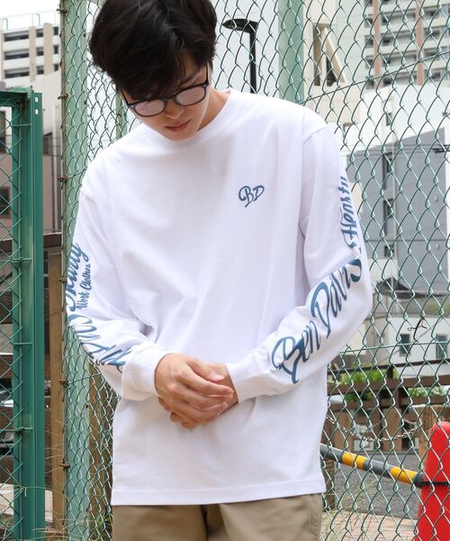 BEN DAVIS(ベンデイビス)の「【BEN DAVIS】GRAPHIC WIDE L/S TEE / ワイドシルエット グラフィック ロンT 長袖 ユニセックス(Tシャツ/カットソー・メンズ・ミント/ピンク/ホワイト/ブラック・X-LARGE/LARGE/MEDIUM)」の5枚目の写真