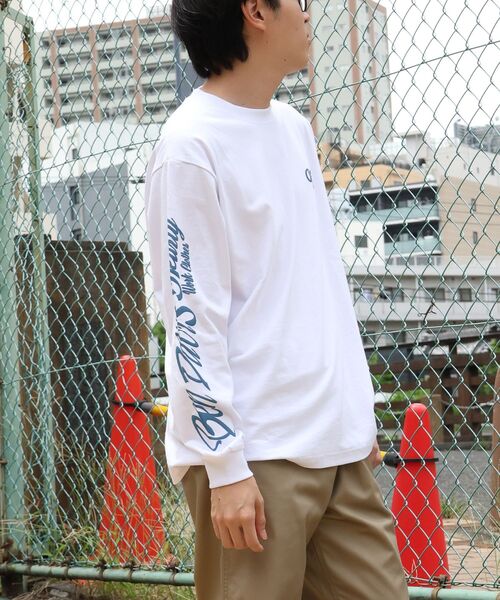 BEN DAVIS(ベンデイビス)の「【BEN DAVIS】GRAPHIC WIDE L/S TEE / ワイドシルエット グラフィック ロンT 長袖 ユニセックス(Tシャツ/カットソー・メンズ・ミント/ピンク/ホワイト/ブラック・X-LARGE/LARGE/MEDIUM)」の7枚目の写真
