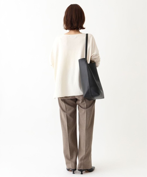 SLOBE IENA(スローブイエナ)の「《シリーズあり/追加》コットンヤクニットプルオーバー(ニット/セーター・レディース・アイボリー/ネイビー/ブラウン/ワイン・FREE)」の5枚目の写真