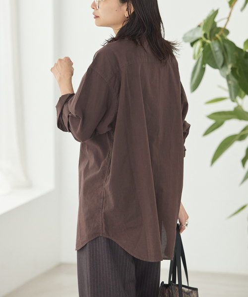 JOURNAL STANDARD(ジャーナルスタンダード)の「スーパーライトウォッシュ シャツ(シャツ/ブラウス・レディース・ブルー/ネイビー/ブラウン・FREE)」の11枚目の写真