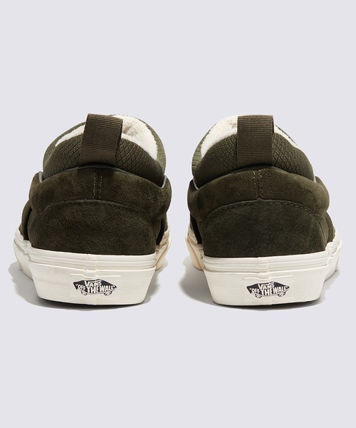VANS（バンズ）の「スリッポン ミッド / Slip-On Mid COZY KNIT OLIVE VN0009QUOLV1（スリッポン・メンズ・ダークオリーブ・4）」の4枚目の写真