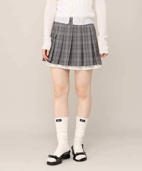 Heather(ヘザー)の「2WAYトリムミニスカート 1051886(スカート・レディース・グレー系その他/ブラウン系その他/グレー・M/S)」の2枚目の写真