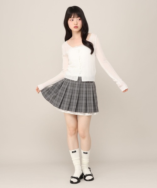 Heather(ヘザー)の「2WAYトリムミニスカート 1051886(スカート・レディース・グレー系その他/ブラウン系その他/グレー・M/S)」の5枚目の写真