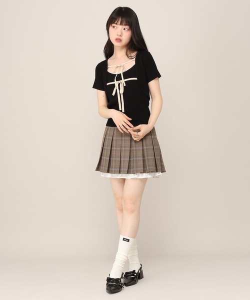 Heather(ヘザー)の「2WAYトリムミニスカート 1051886(スカート・レディース・グレー系その他/ブラウン系その他/グレー・M/S)」の8枚目の写真