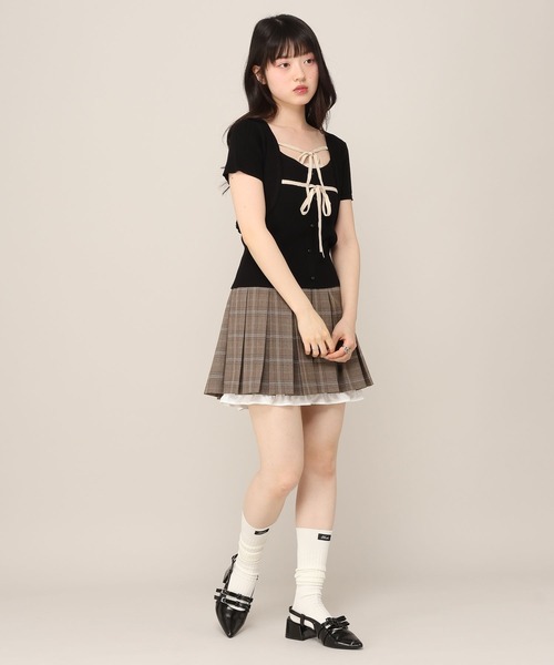 Heather(ヘザー)の「2WAYトリムミニスカート 1051886(スカート・レディース・グレー系その他/ブラウン系その他/グレー・M/S)」の9枚目の写真