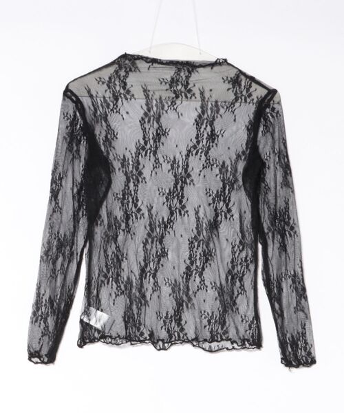 NO WAY（ノーウェイ）の「/Bz/【456891】レース柄シースルートップス(RZ)（Tシャツ/カットソー・レディース・ブラック/ホワイト・F）」の14枚目の写真