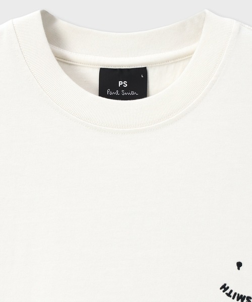 PS Paul Smith(ピーエスポールスミス)の「"Happy" 半袖Tシャツ / 152505 965XE(Tシャツ/カットソー・メンズ・ブラック/オフホワイト・MEDIUM/LARGE/XX-LARGE/SMALL)」の3枚目の写真