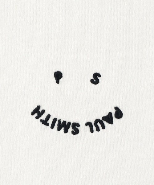 PS Paul Smith(ピーエスポールスミス)の「"Happy" 半袖Tシャツ / 152505 965XE(Tシャツ/カットソー・メンズ・ブラック/オフホワイト・MEDIUM/LARGE/XX-LARGE/SMALL)」の4枚目の写真