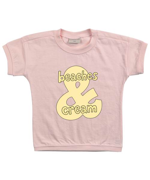 BEACHESAND CREAM KIDS(ビーチスアンドクリームキッズ)の「ビッグロゴ半袖Tシャツ 5色(Tシャツ/カットソー・レディース・クリーム/チャコール/ライトピンク/ライトブルー/グリーン・S(110)/M(120)/L(130))」の7枚目の写真