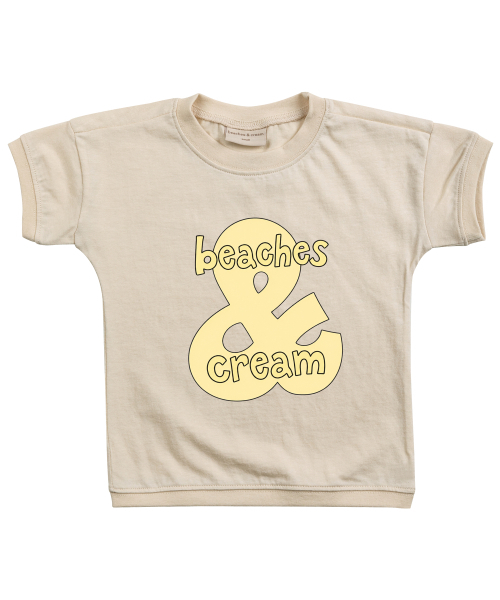 BEACHESAND CREAM KIDS(ビーチスアンドクリームキッズ)の「ビッグロゴ半袖Tシャツ 5色(Tシャツ/カットソー・レディース・クリーム/チャコール/ライトピンク/ライトブルー/グリーン・S(110)/M(120)/L(130))」の9枚目の写真