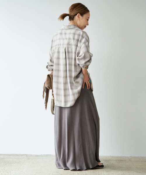 Deuxieme Classe(ドゥーズィエムクラス)の「*Vintage Check シャツ 1(シャツ/ブラウス・レディース・グレー・FREE)」の7枚目の写真