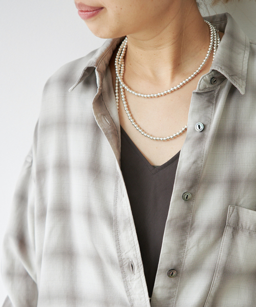 Deuxieme Classe(ドゥーズィエムクラス)の「*Vintage Check シャツ 1(シャツ/ブラウス・レディース・グレー・FREE)」の8枚目の写真