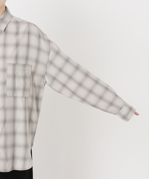 Deuxieme Classe(ドゥーズィエムクラス)の「*Vintage Check シャツ 1(シャツ/ブラウス・レディース・グレー・FREE)」の13枚目の写真