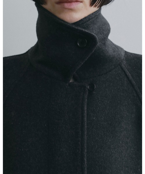 anuke（アンヌーク）の「Soutiencollar Over Coat（ステンカラーコート・レディース・チャコールグレー/ブラウン・38inch/36inch）」の18枚目の写真