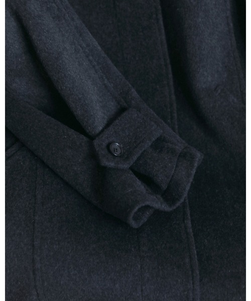 anuke（アンヌーク）の「Soutiencollar Over Coat（ステンカラーコート・レディース・チャコールグレー/ブラウン・38inch/36inch）」の6枚目の写真