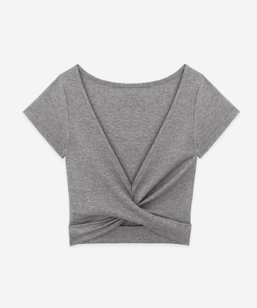 DEVIWEAR(デヴィウェア)の「リリースツイストショートスリーブ DEVI-T0158-メランジグレー(Tシャツ/カットソー・レディース・ミックスグレー・MEDIUM/SMALL)」の10枚目の写真
