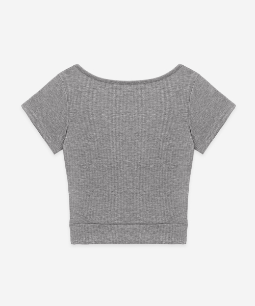 DEVIWEAR(デヴィウェア)の「リリースツイストショートスリーブ DEVI-T0158-メランジグレー(Tシャツ/カットソー・レディース・ミックスグレー・MEDIUM/SMALL)」の11枚目の写真