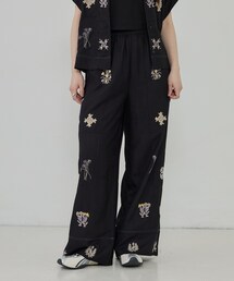 GALLEST | アート刺繍イージーパンツ【セットアップ可能】(その他パンツ)