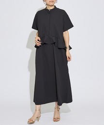 【一部店舗限定】吸水拡散ウエストラッフルワンピース