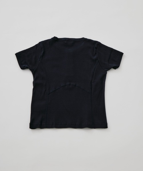 CONZ(コンズ)の「fitted rib henry short sleeve(Tシャツ/カットソー・レディース・ダークグレー/ブラック/ダークネイビー/ピンク・2/1)」の21枚目の写真