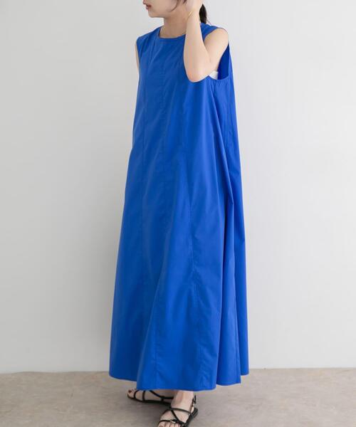 ITEMS URBANRESEARCH(アイテムズ アーバンリサーチ)の「『イージーケア』テントシルエットワンピース(ワンピース・レディース・ブラック/キャメル/ブルー・FREE)」の10枚目の写真