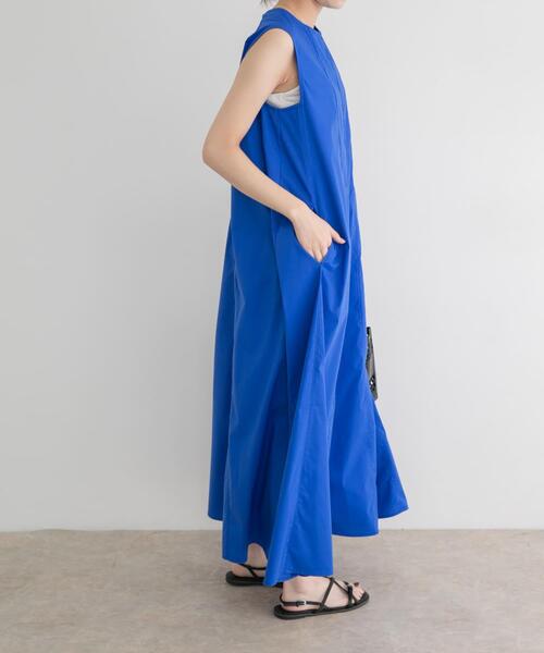 ITEMS URBANRESEARCH(アイテムズ アーバンリサーチ)の「『イージーケア』テントシルエットワンピース(ワンピース・レディース・ブラック/キャメル/ブルー・FREE)」の12枚目の写真