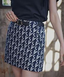 【St ANDREWS】【ストレッチ】SAラインプリントスカート (WOMENS)