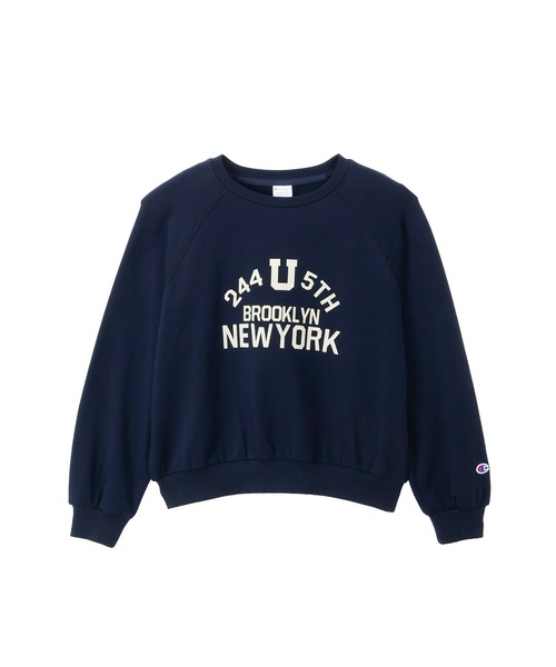 Champion(チャンピオン)の「【Champion/チャンピオン】レディース ラグランスリーブスウェットシャツ(スウェット・レディース・ヘザーグレー/ダークネイビー/ブラック系その他・LARGE/MEDIUM)」の3枚目の写真