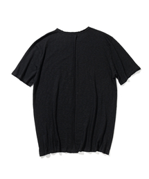 スラブカットディバイド半袖Tシャツ MSSTS001-BK