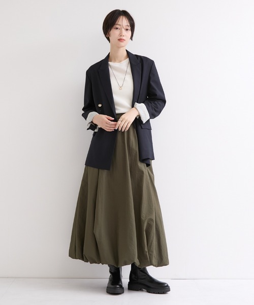 le cercle ADAM ET ROPE'（ルセルクルアダムエロペ）の「テーラードジャケット/セットアップ対応（テーラードジャケット・レディース・ブラウン/ネイビー・FREE）」の7枚目の写真
