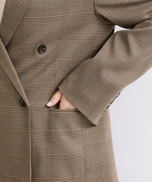 le cercle ADAM ET ROPE'（ルセルクルアダムエロペ）の「テーラードジャケット/セットアップ対応（テーラードジャケット・レディース・ブラウン/ネイビー・FREE）」の20枚目の写真