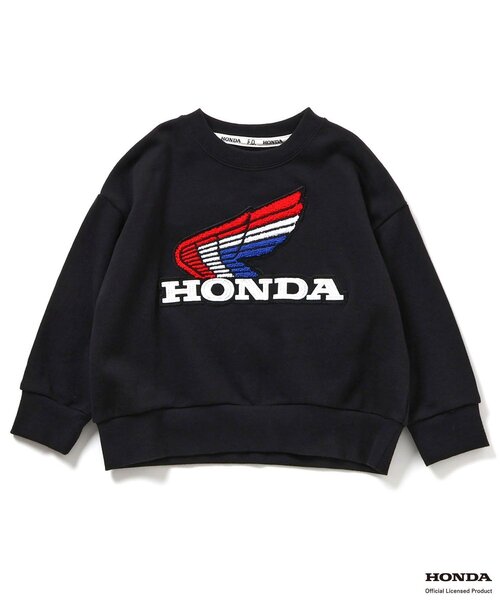 BREEZE（ブリーズ）の「Honda ワッペントレーナー（スウェット・キッズ・グレー/ブラック・140/80/90/110/130/120/100）」の6枚目の写真