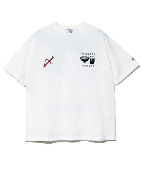 go slow caravan(ゴースローキャラバン)の「YOIDORE/酔いどれ 富士そばコラボ 富士柴 TEE(Tシャツ/カットソー・メンズ・ホワイト/ブラック・MEDIUM/LARGE/X-LARGE)」の17枚目の写真