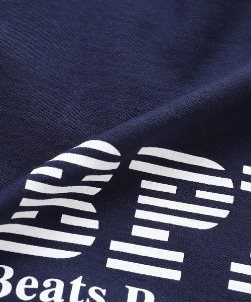 is-ness(イズネス)の「ISNESS MUSIC / イズネス ミュージック BPM LS T-SHIRT(Tシャツ/カットソー・メンズ・ネイビー/ホワイト・FREE)」の7枚目の写真